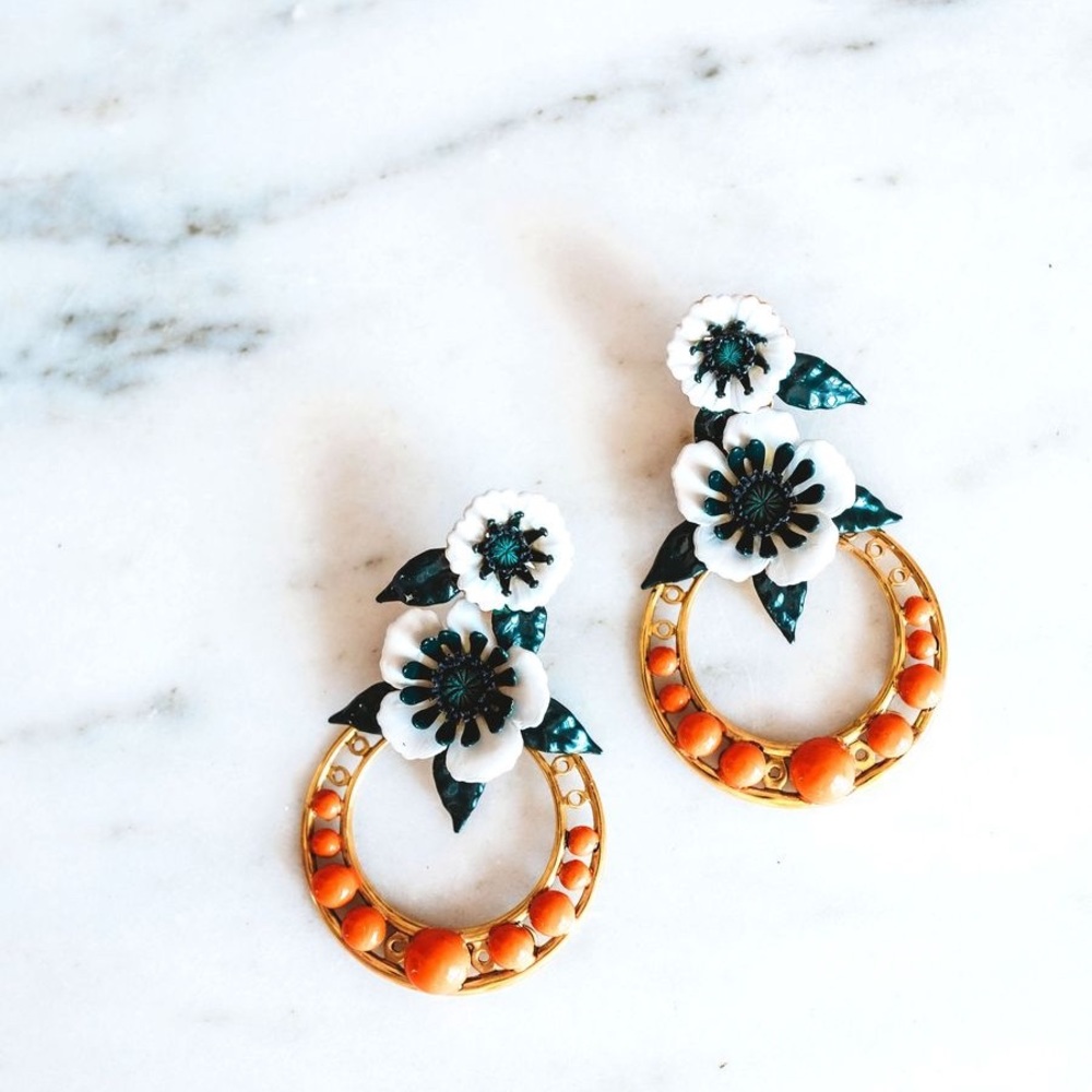 🆕NWT Elizabeth Cole Odessa Beaded Earrings - Picture 2 of 8